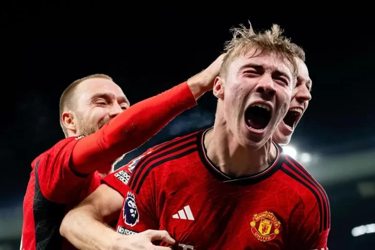 Rasmus Hojlund Cetak Gol Pertamanya Bagi Manchester United