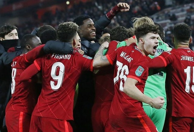 Menang Dramatis, Liverpool Lengkapi Semifinalis Piala Liga