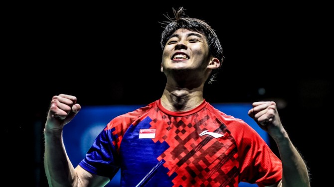 Loh Kean Yew Memukau, Pemain Singapura Pertama di Semifinal Kejuaraan Dunia