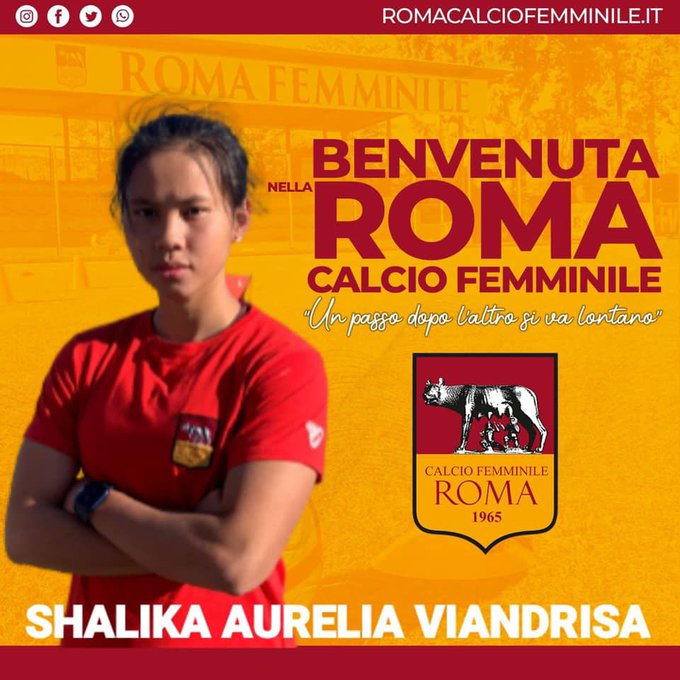 Direkrut Roma CF, Shalika jadi Pebola Putri Indonesia Pertama di Eropa