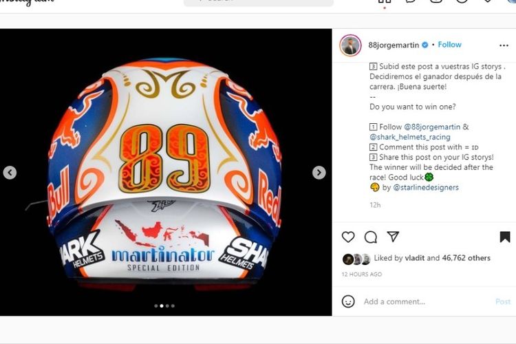 Ada Aroma Indonesia di Helm Pembalap MotoGP