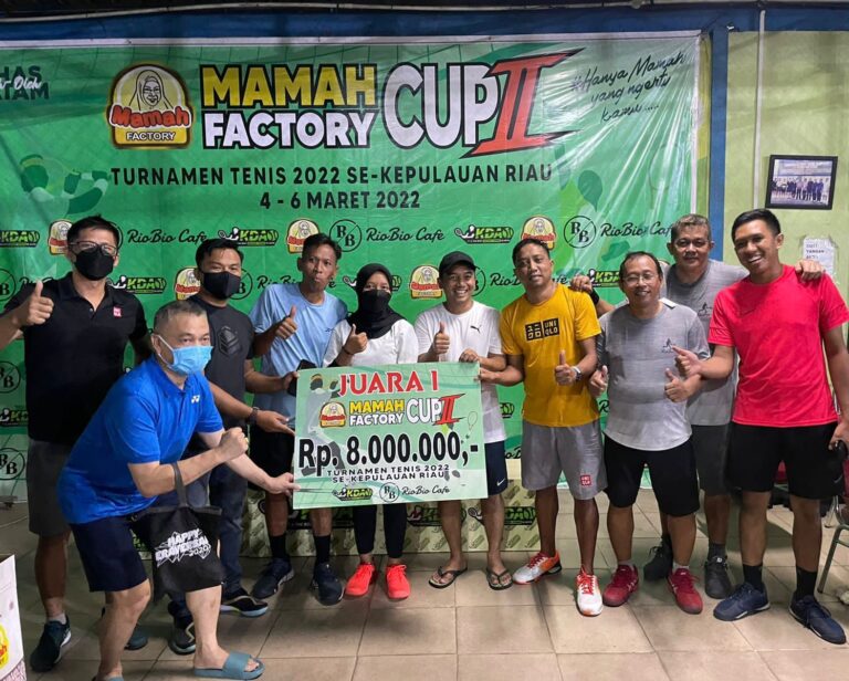 Semarakkan Olahraga Tenis melalui Kompetisi, Mama Factory Gelar Turnamen Tenis Mama Factory Cup II