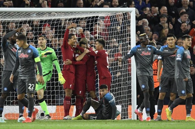 Liverpool Raih Kemenangan 2-0, Napoli Tetap Juara Grup
