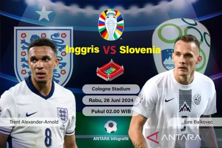 Ditahan Imbang Slovenia, Inggris Puncaki Klasemen Akhir Grup C Euro 2024