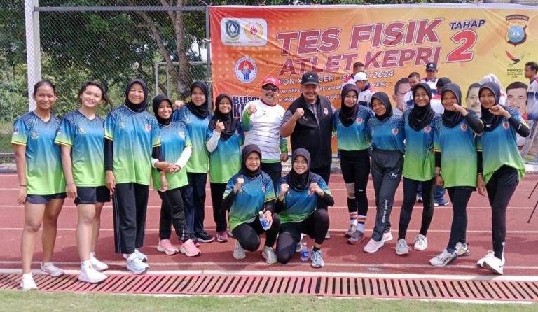 KONI Kepulauan Riau Lakukan Tes Fisik ke 2 Atlet PON XXI 2024, Aceh-Sumut di Stadion Satya Haprabh Mapolda Kepri
