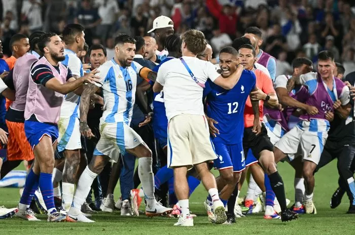 Pertandingan Timnas Prancis U-23 vs Argentina U-23 di Olimpiade Berakhir Ricuh